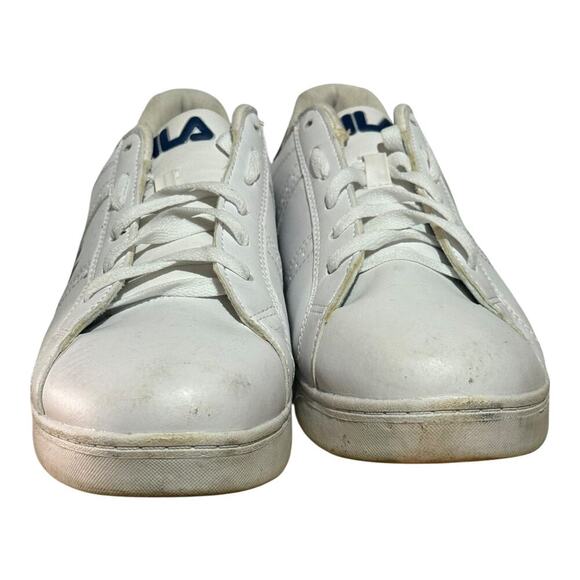 Fila White Leather Low Top Sneakers Men's Size 11.5 Classic Tennis Court Casual - Picture 2 of 8